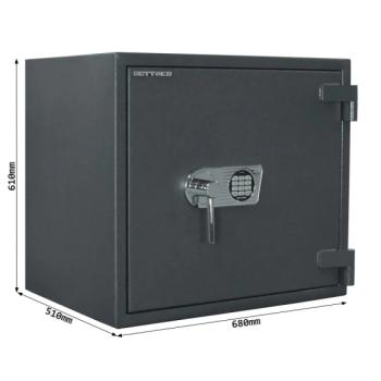 Rottner Wertschutzschrank EN2 Galaxy 60 IT Fire Elektronikschloss graphitgrau T05820